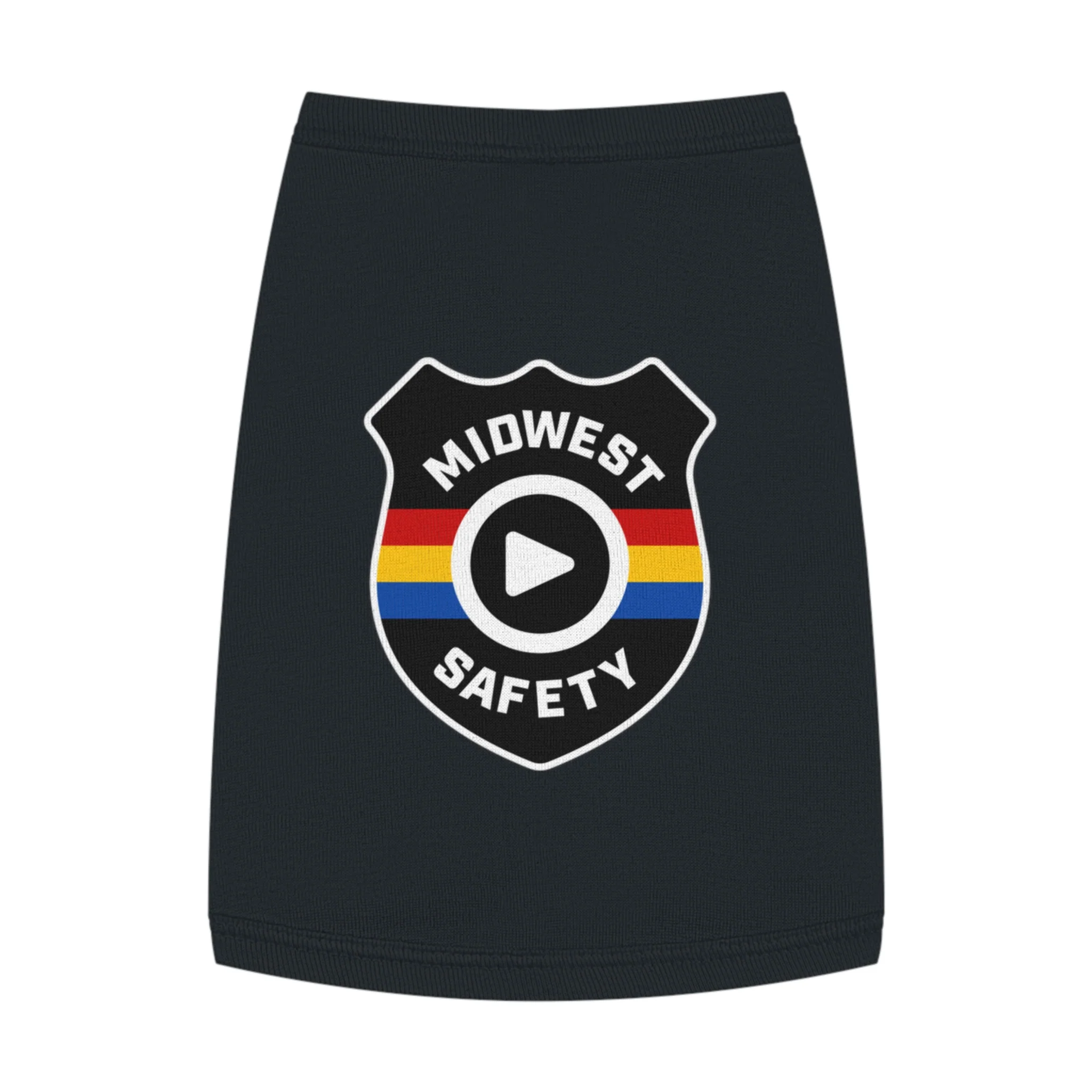 Pet Tank Top with Midwest Safety Badge Design, Cute Dog Apparel, Summer Pet Clothing, Fun Pet Gift, Adorable Dog Tank Top - Image 13