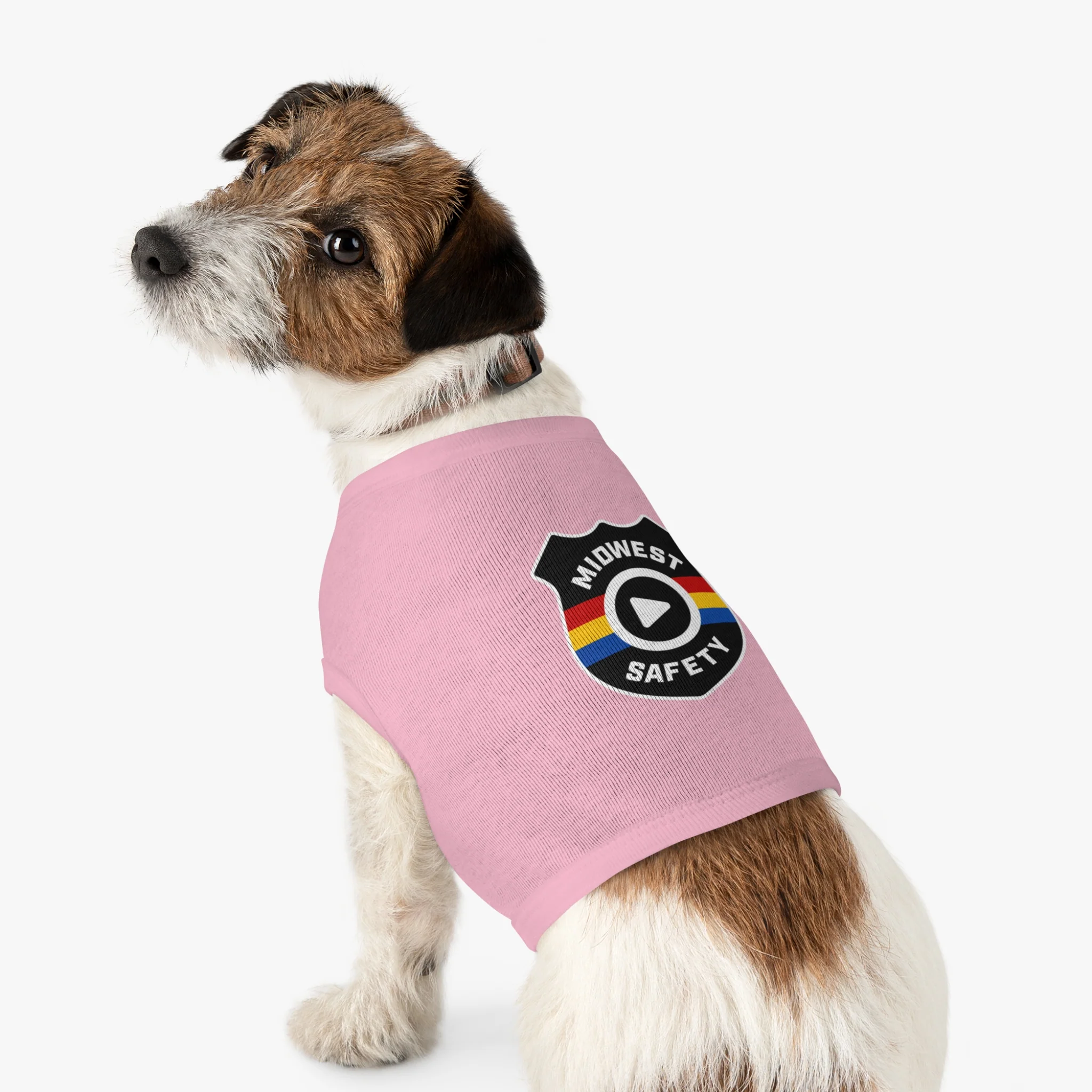 Pet Tank Top with Midwest Safety Badge Design, Cute Dog Apparel, Summer Pet Clothing, Fun Pet Gift, Adorable Dog Tank Top - Image 18