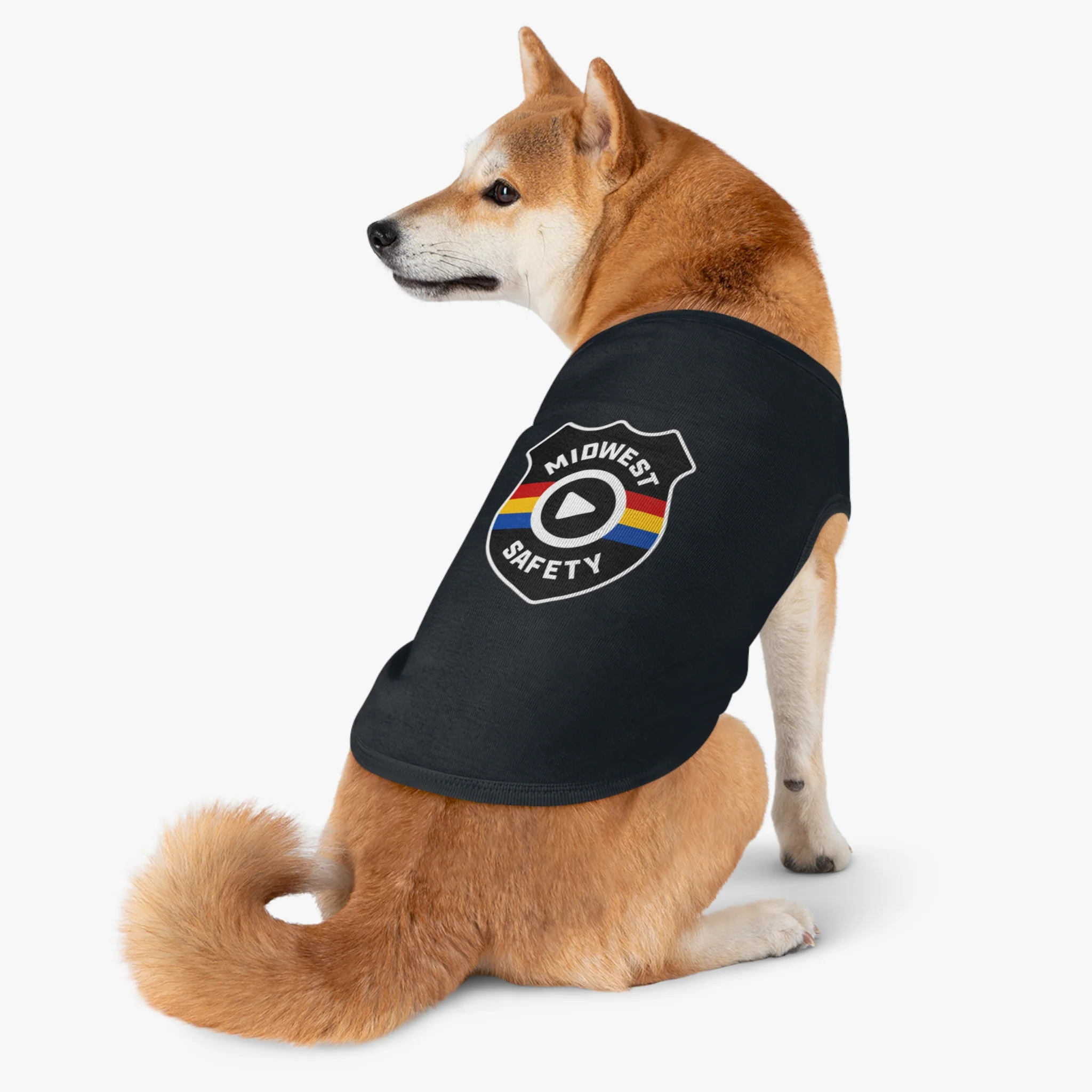 Pet Tank Top with Midwest Safety Badge Design, Cute Dog Apparel, Summer Pet Clothing, Fun Pet Gift, Adorable Dog Tank Top - Image 22