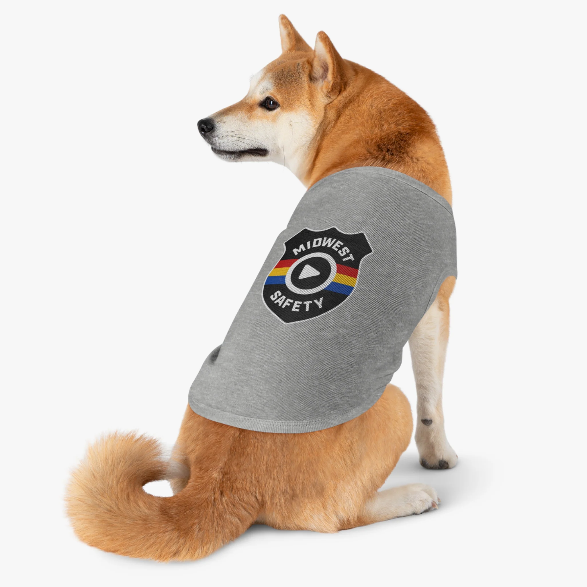 Pet Tank Top with Midwest Safety Badge Design, Cute Dog Apparel, Summer Pet Clothing, Fun Pet Gift, Adorable Dog Tank Top - Image 24