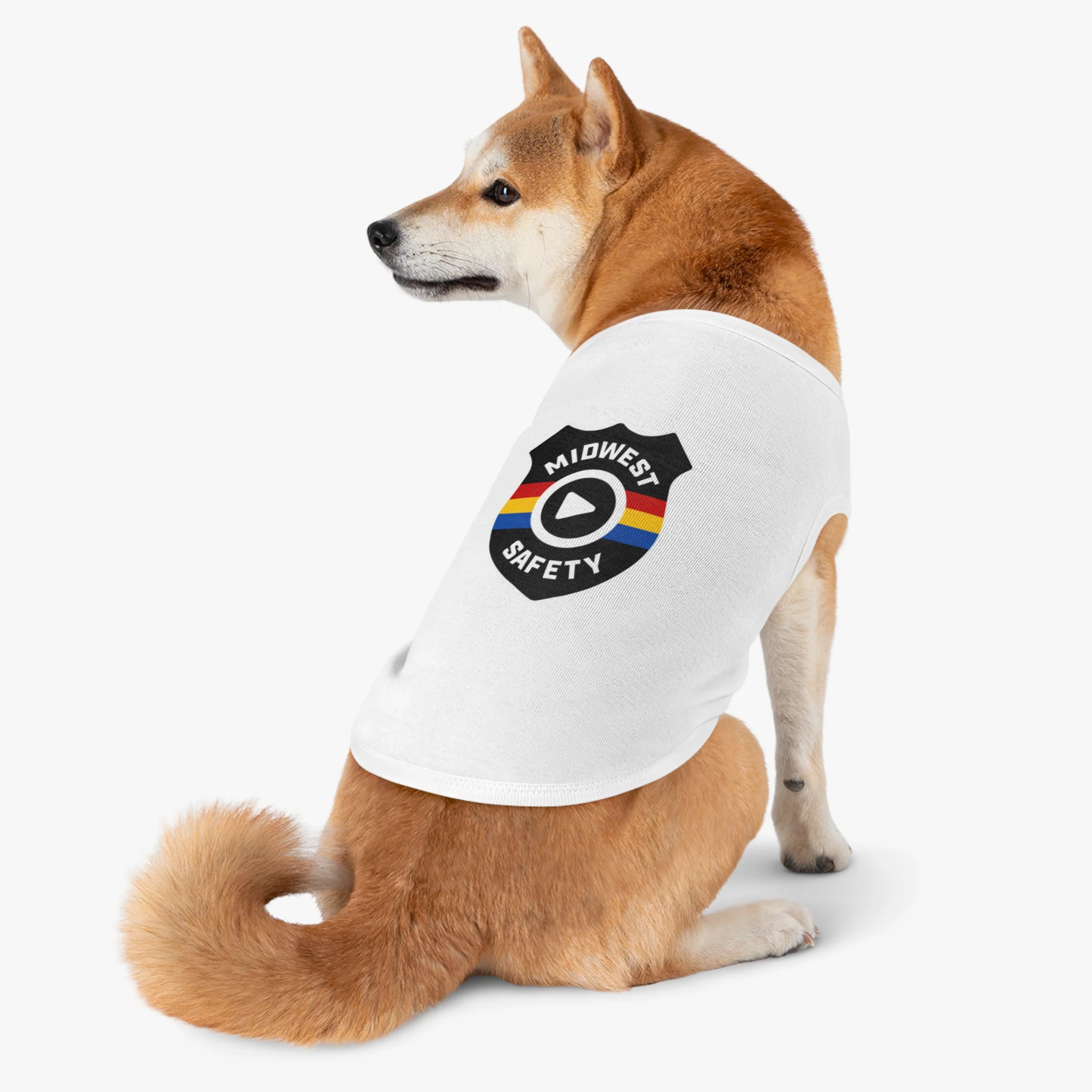 Pet Tank Top with Midwest Safety Badge Design, Cute Dog Apparel, Summer Pet Clothing, Fun Pet Gift, Adorable Dog Tank Top - Image 28