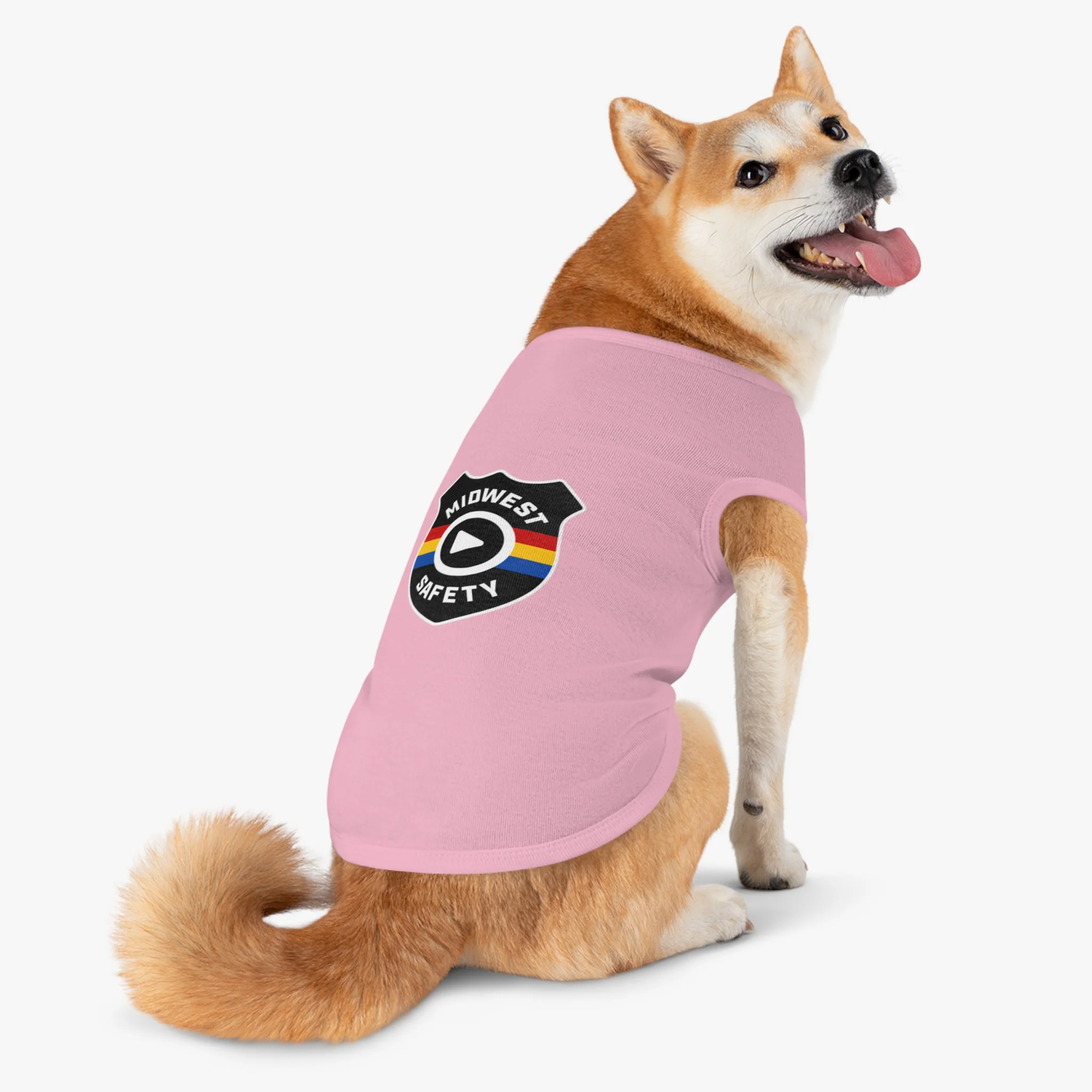 Pet Tank Top with Midwest Safety Badge Design, Cute Dog Apparel, Summer Pet Clothing, Fun Pet Gift, Adorable Dog Tank Top - Image 34