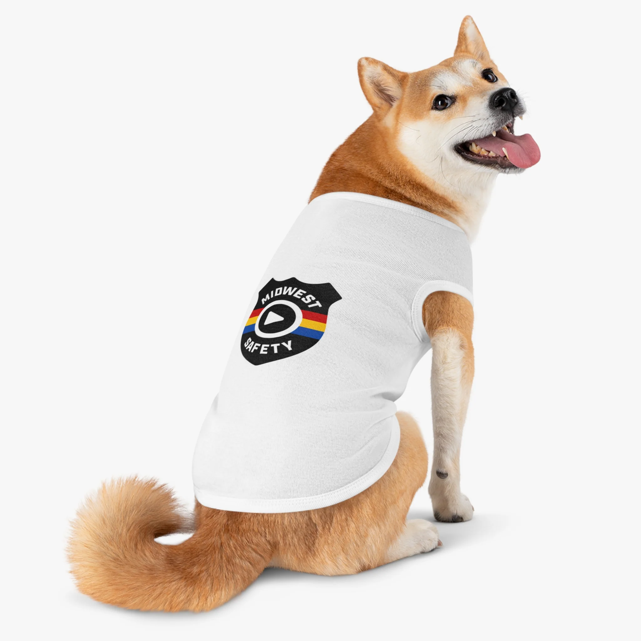 Pet Tank Top with Midwest Safety Badge Design, Cute Dog Apparel, Summer Pet Clothing, Fun Pet Gift, Adorable Dog Tank Top - Image 36
