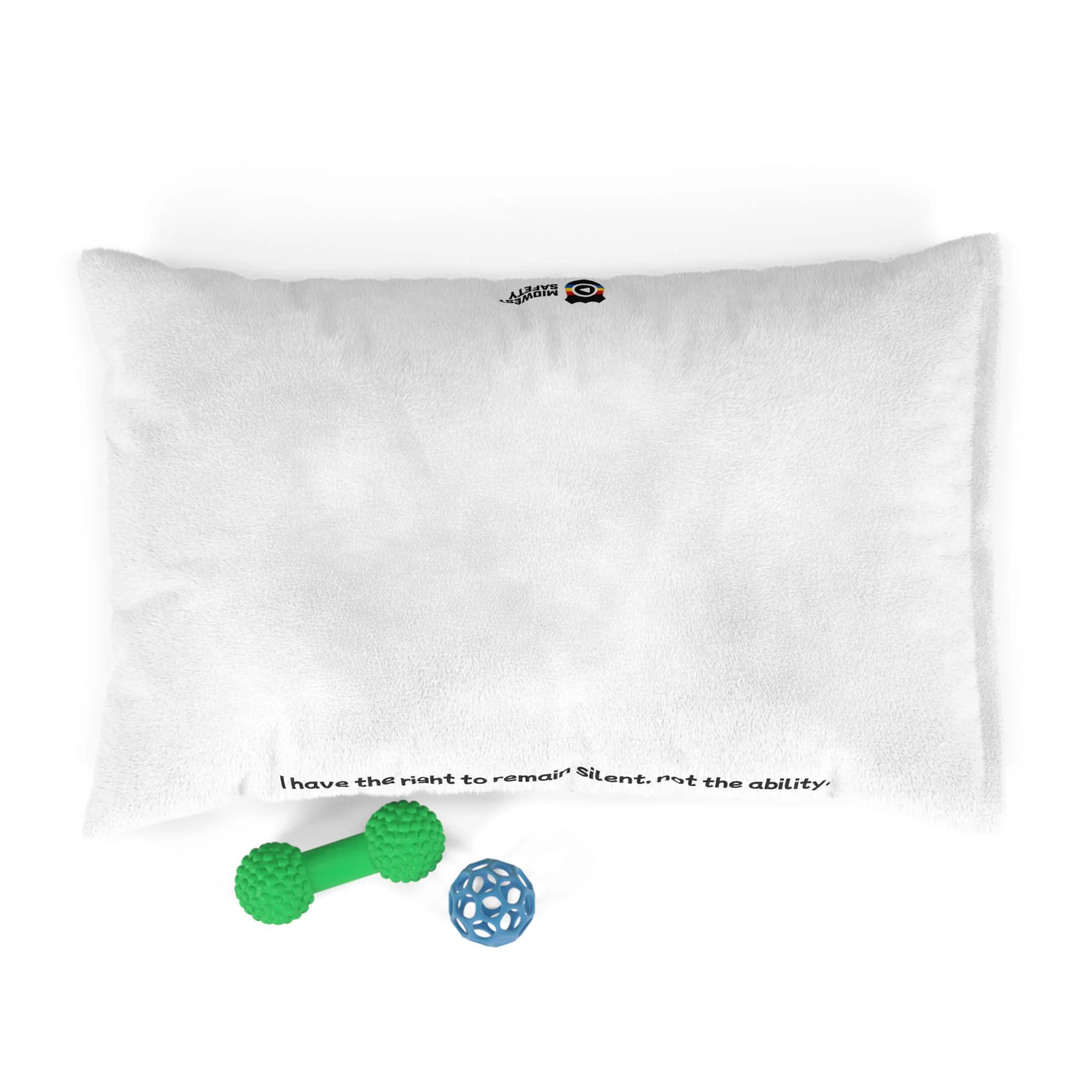 Right to Remain Silent, Not the Ability Pet Bed with Humorous Quote - Perfect for Dog Lovers - Image 3