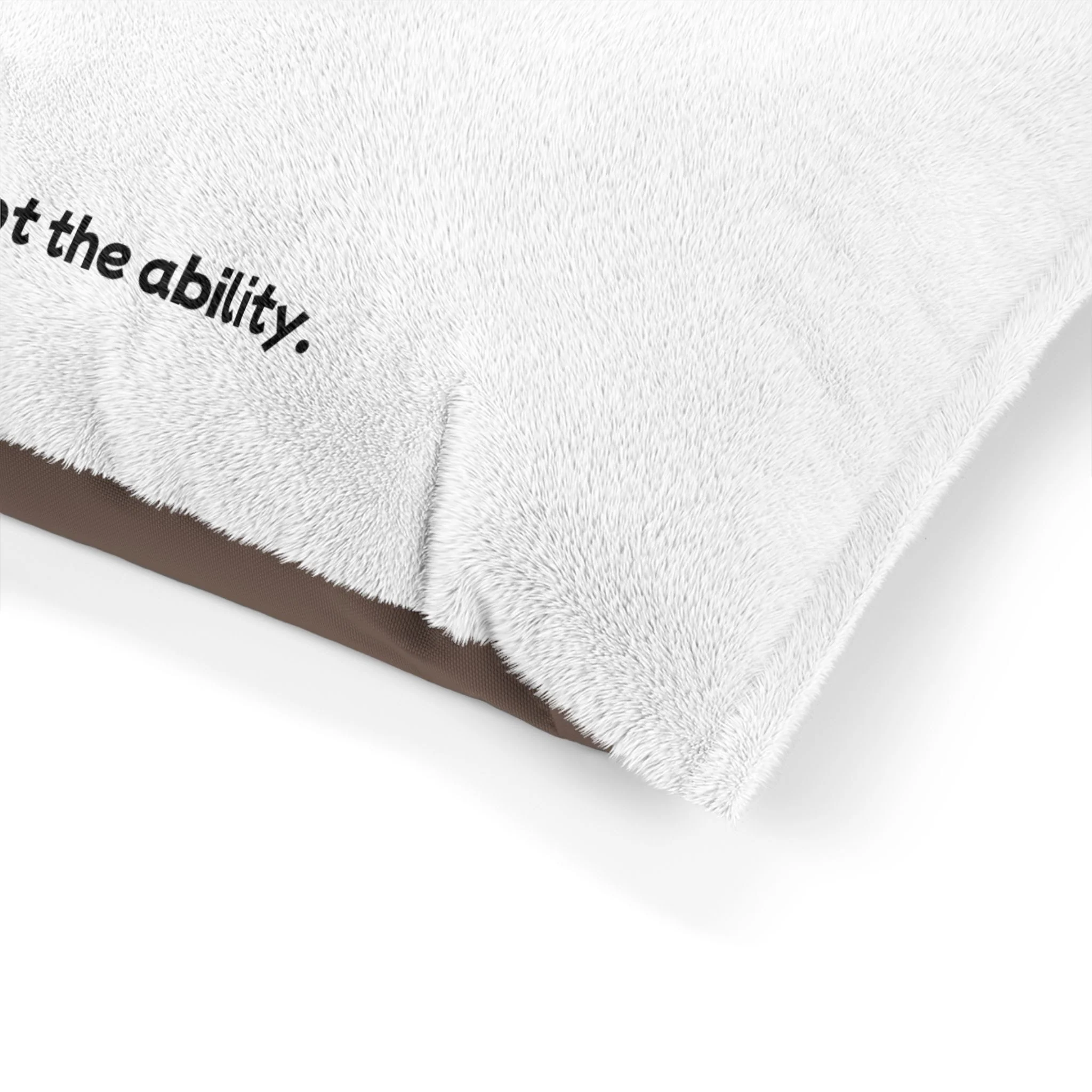 Right to Remain Silent, Not the Ability Pet Bed with Humorous Quote - Perfect for Dog Lovers - Image 6