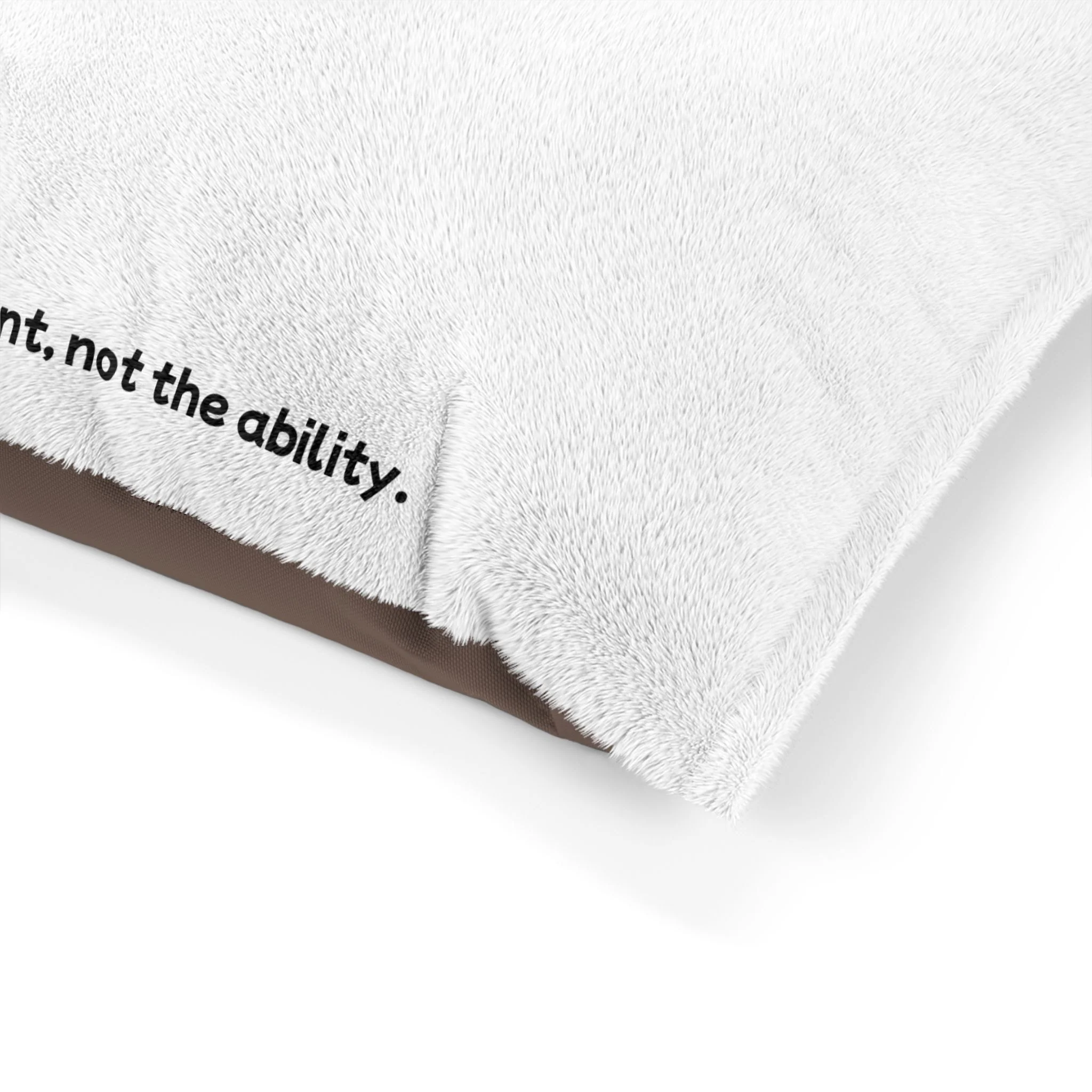 Right to Remain Silent, Not the Ability Pet Bed with Humorous Quote - Perfect for Dog Lovers - Image 8