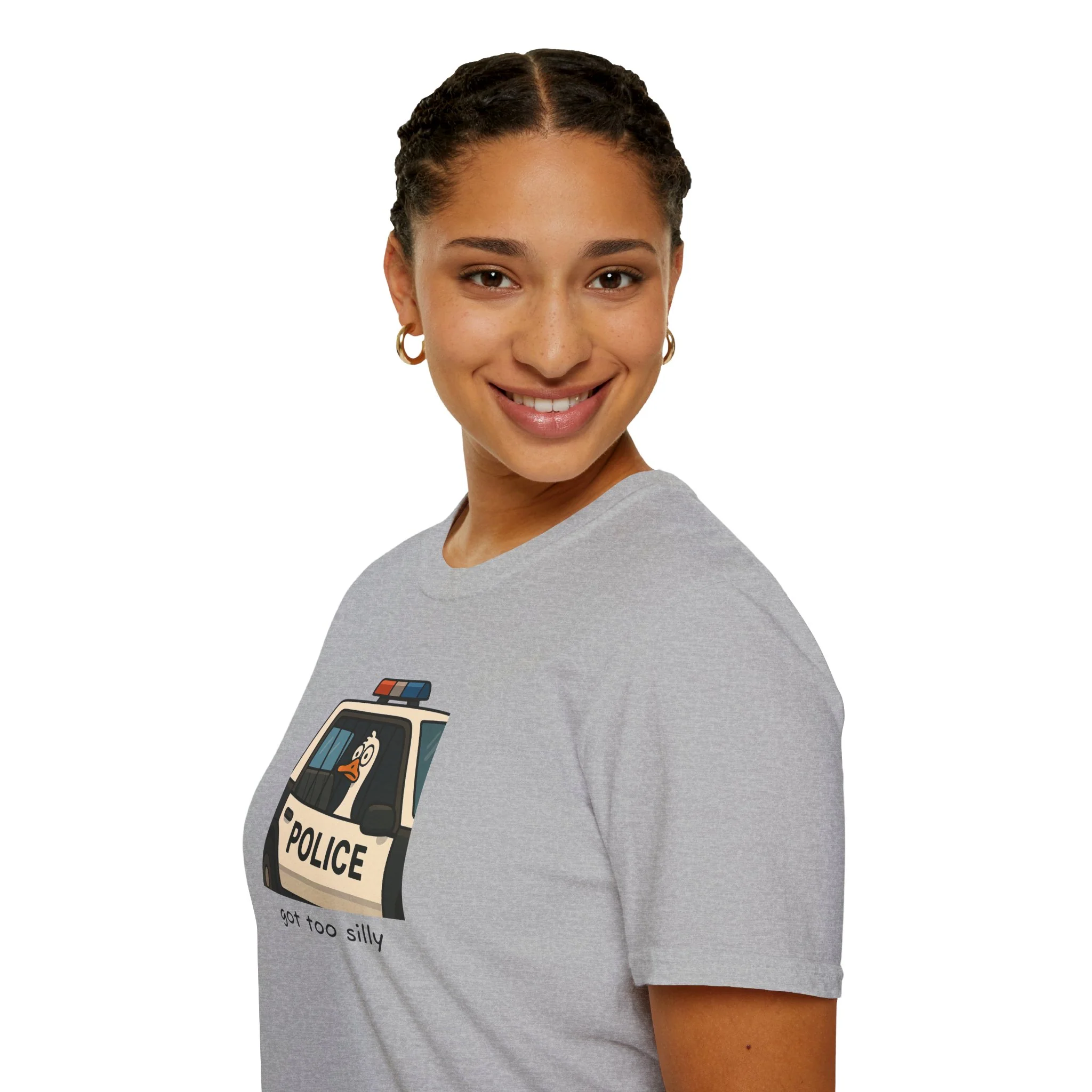 Unisex Softstyle Police Silly T-Shirt - Fun & Quirky Graphic Tee - Image 13