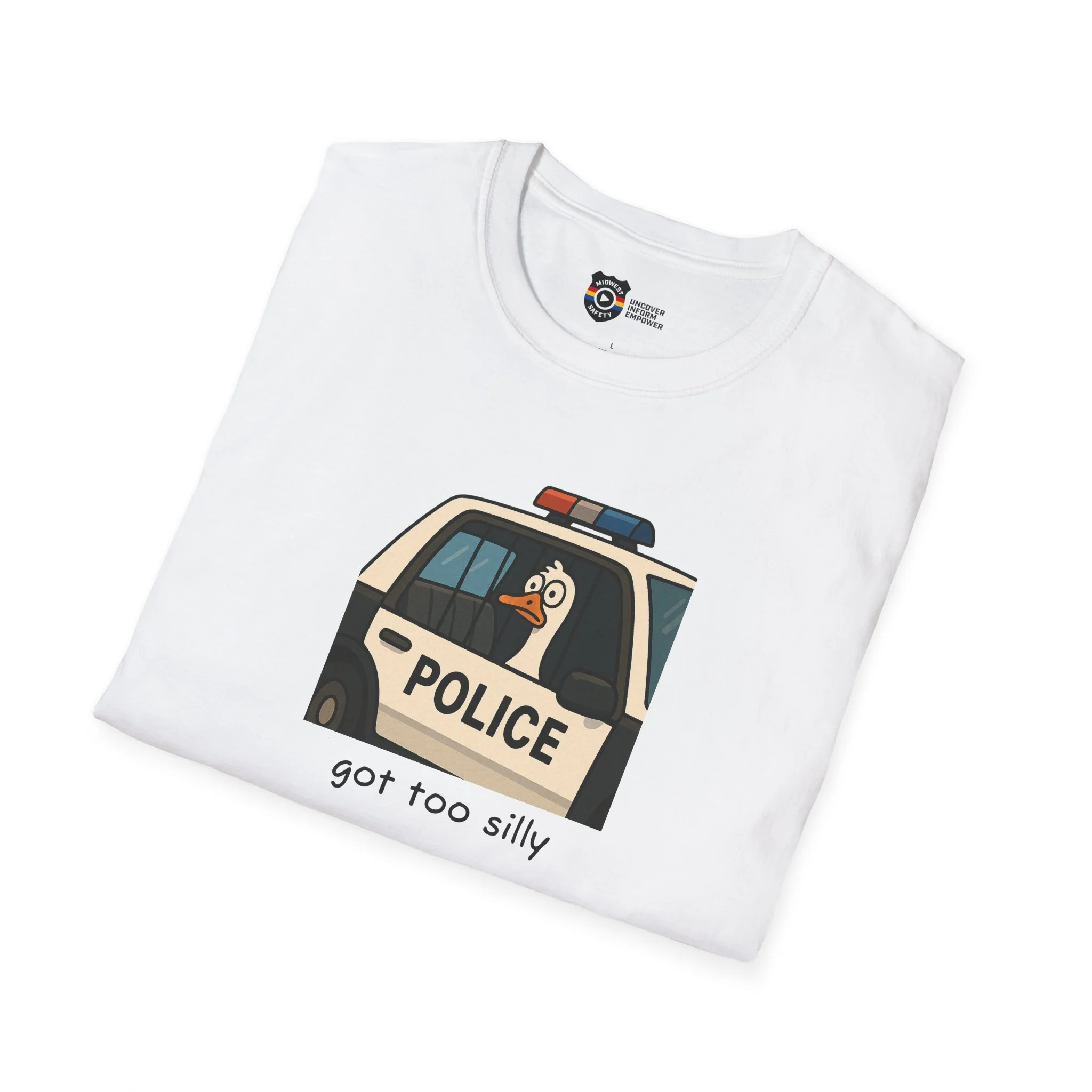 Unisex Softstyle Police Silly T-Shirt - Fun & Quirky Graphic Tee - Image 15