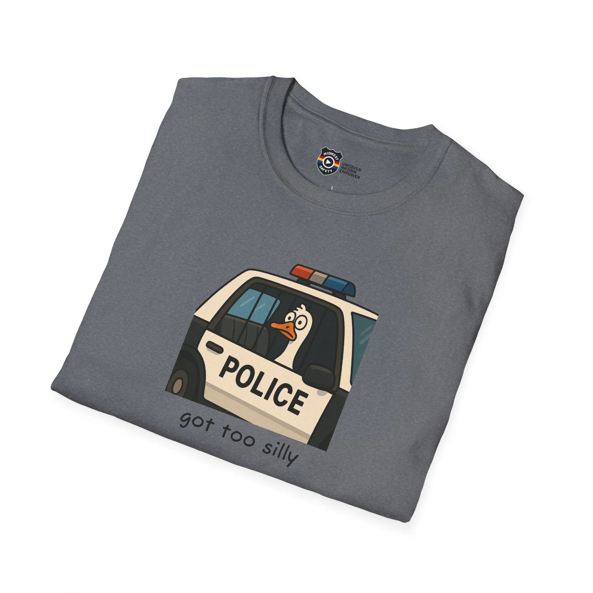Unisex Softstyle Police Silly T-Shirt - Fun & Quirky Graphic Tee - Image 19