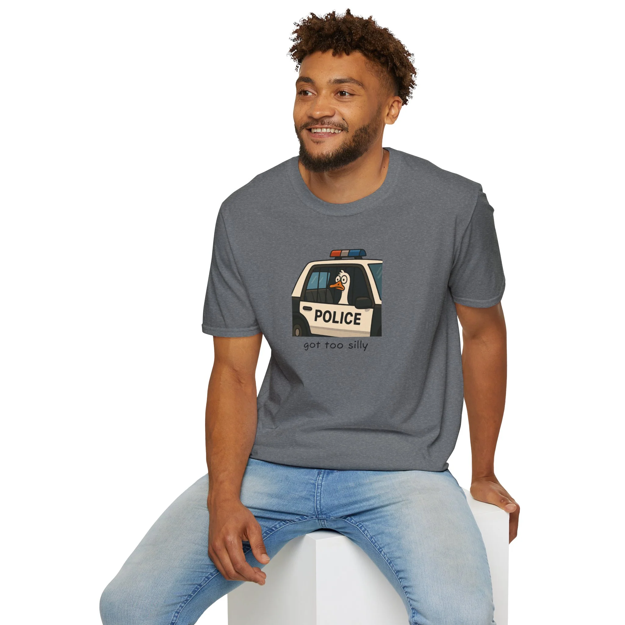 Unisex Softstyle Police Silly T-Shirt - Fun & Quirky Graphic Tee - Image 21