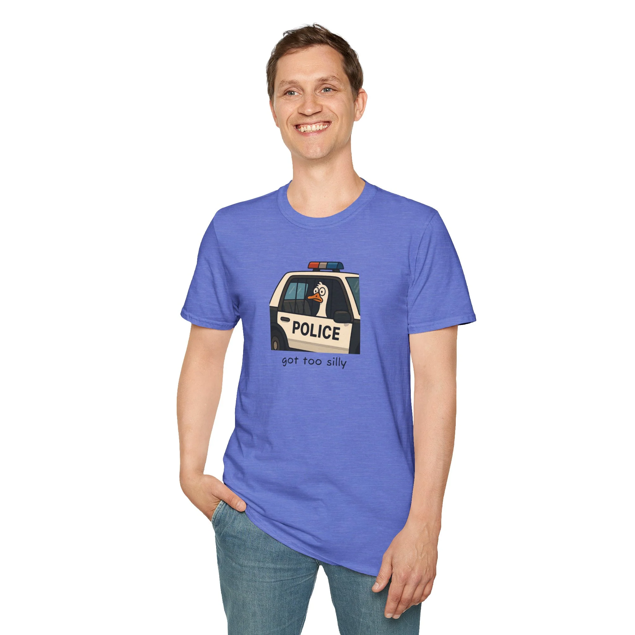 Unisex Softstyle Police Silly T-Shirt - Fun & Quirky Graphic Tee - Image 27