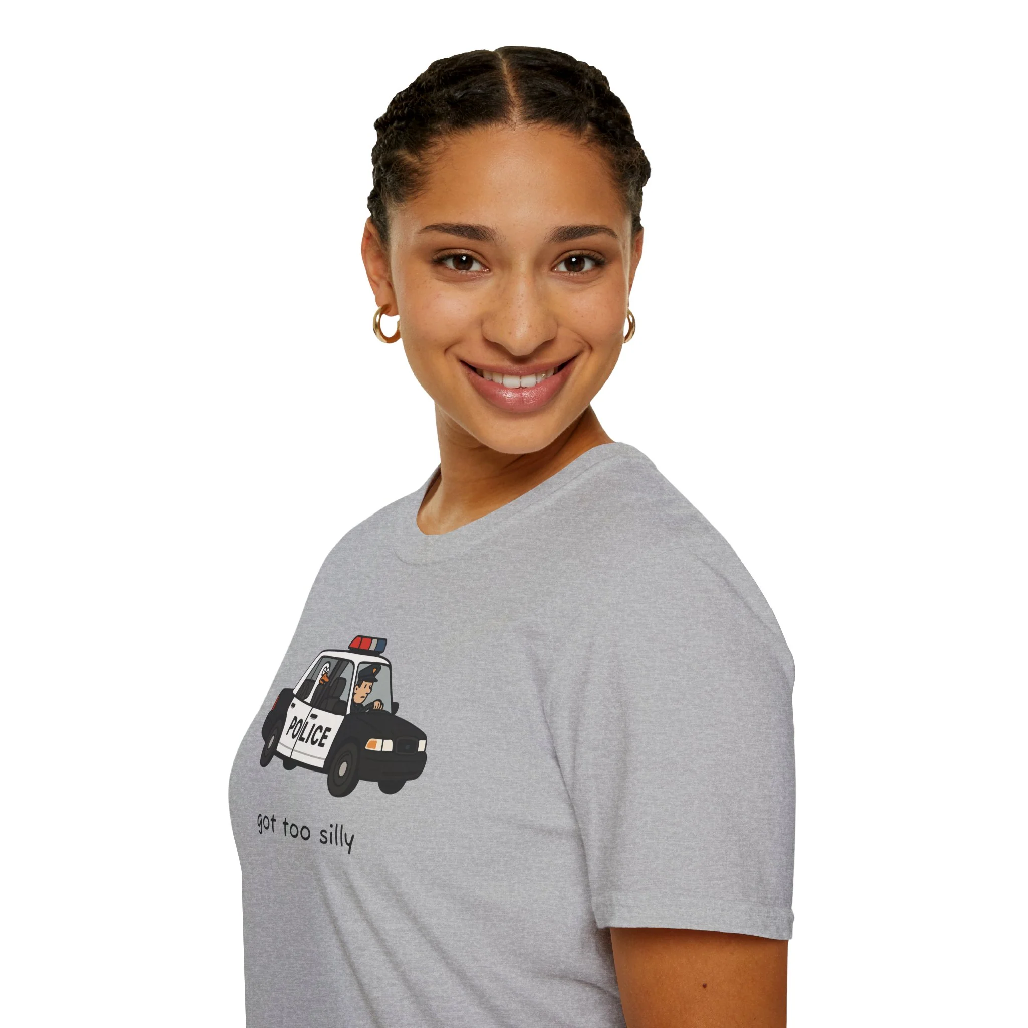 Unisex Softstyle Police Silly T-Shirt - Fun & Quirky Graphic Tee Alternate - Image 18