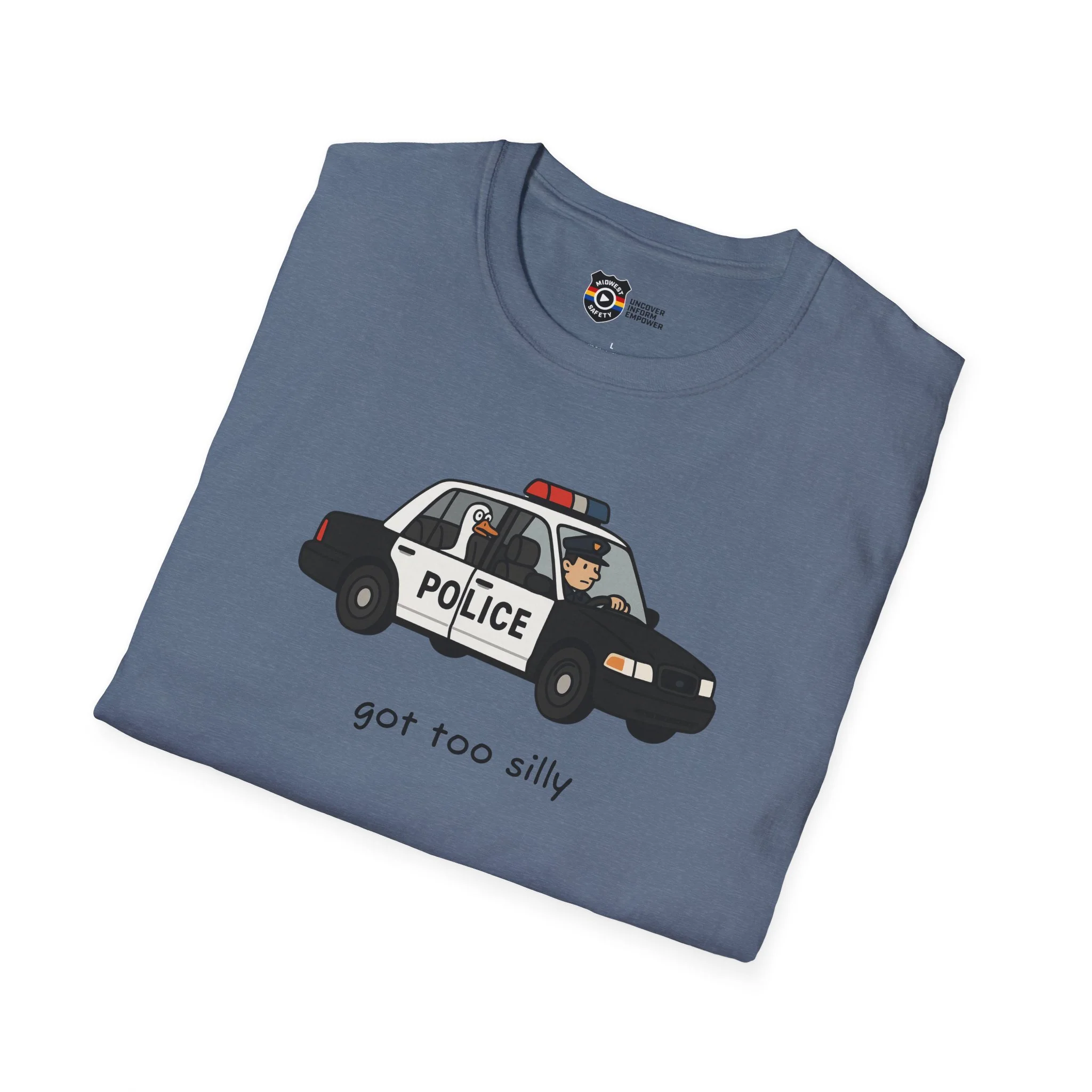 Unisex Softstyle Police Silly T-Shirt - Fun & Quirky Graphic Tee Alternate - Image 34
