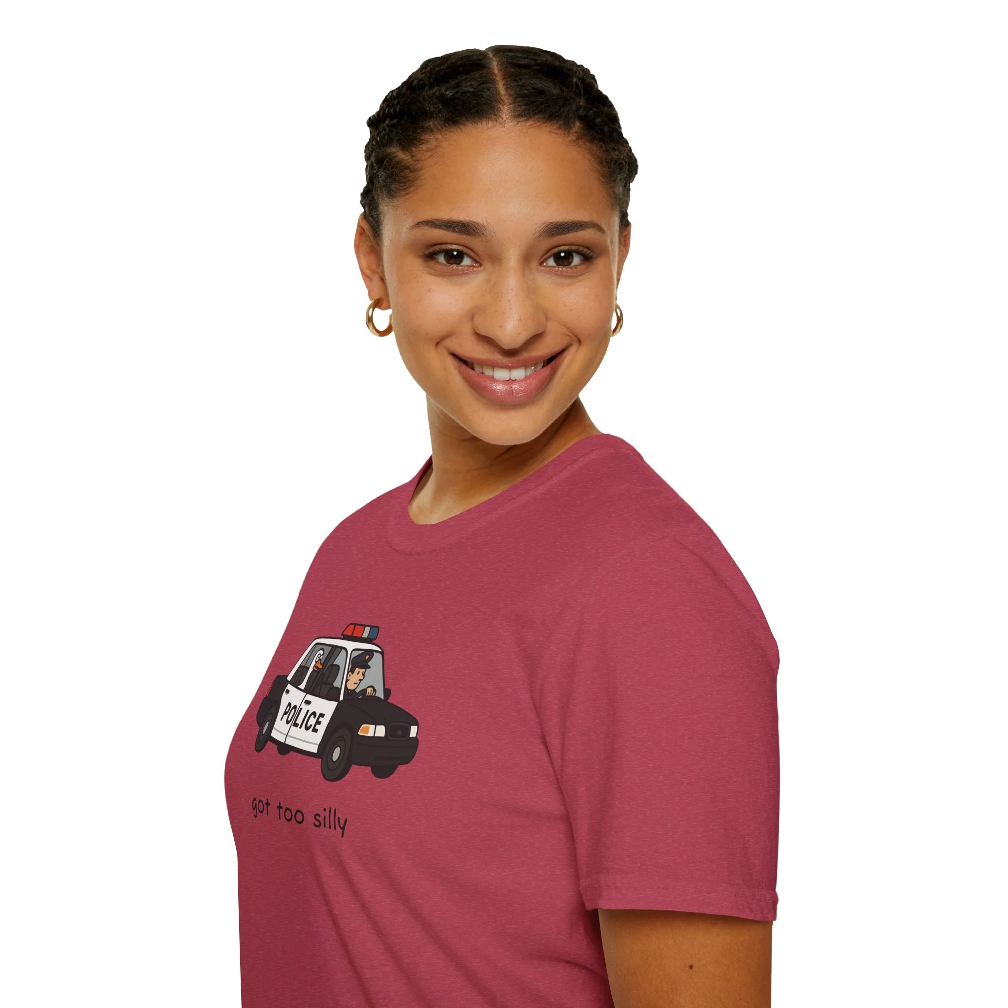 Unisex Softstyle Police Silly T-Shirt - Fun & Quirky Graphic Tee Alternate - Image 47