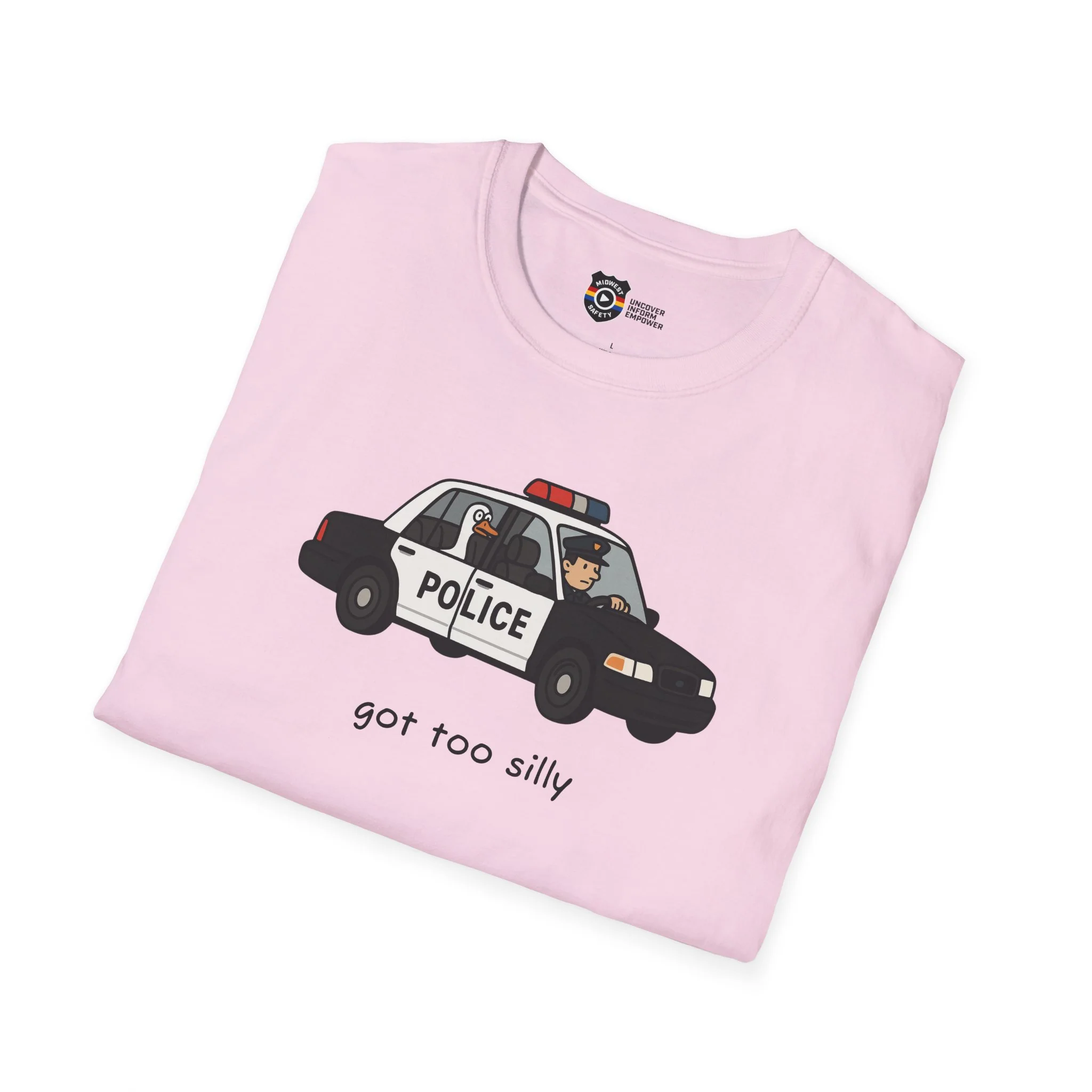 Unisex Softstyle Police Silly T-Shirt - Fun & Quirky Graphic Tee Alternate - Image 63